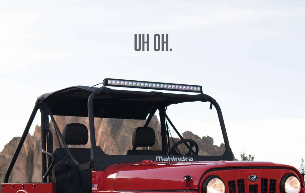 The adorable Mahindra Roxor just ran into Jeep’s furious legal team