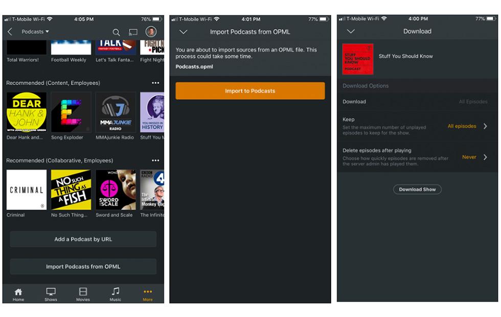 Plex Podcasts exits beta with new offline mode and OPML importing