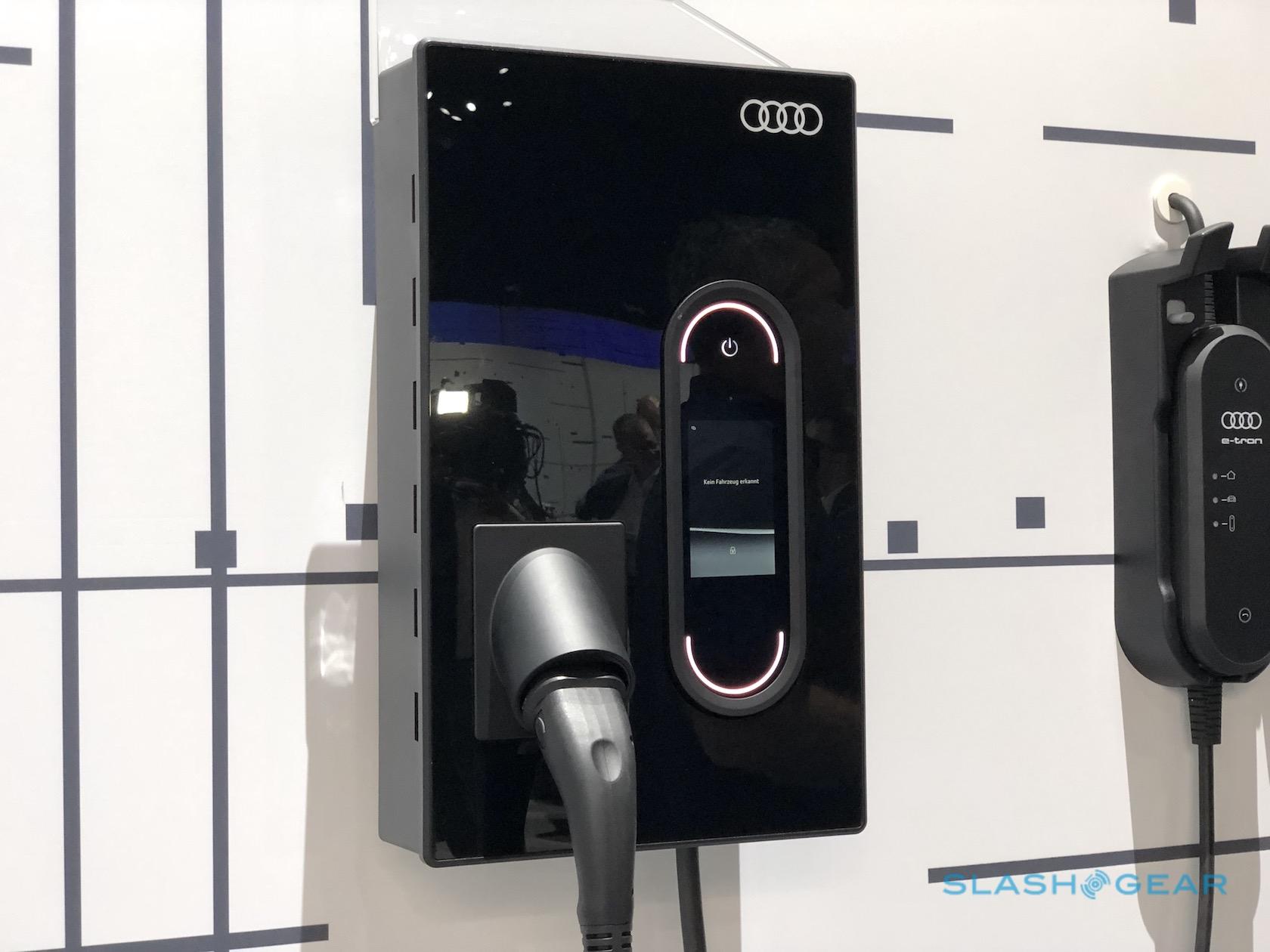 audi e tron home charger scrutinising
