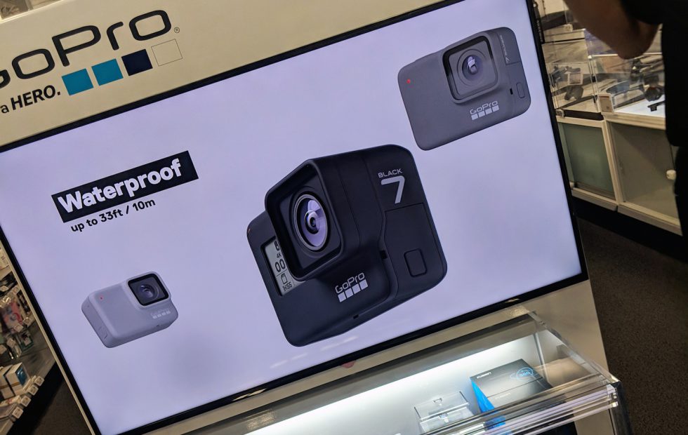 GoPro Hero 7 revealed with early in-store display
