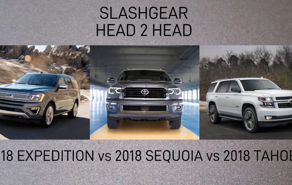 2018 Toyota Sequoia Vs 2018 Chevrolet Tahoe Vs 2018 Ford