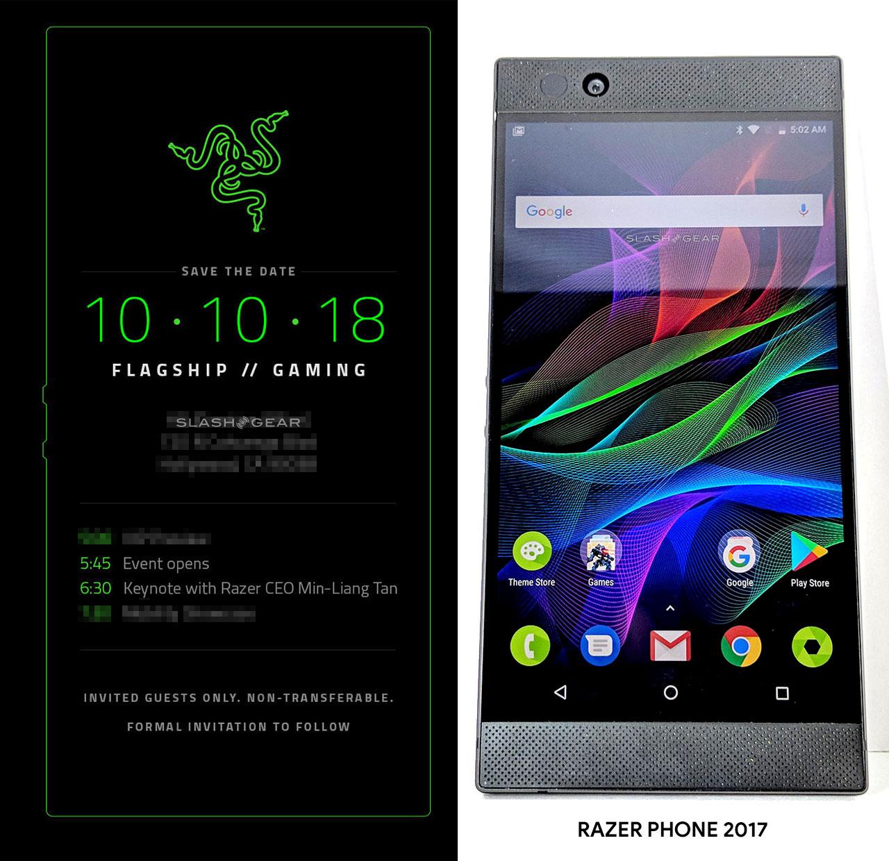 Razer Phone 2 event official: Green device outline in play - SlashGear