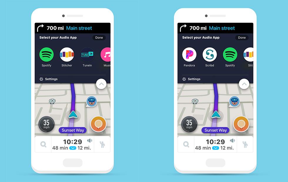 Waze Audio Player beta arrives with Pandora, Spotify, Stitcher and more