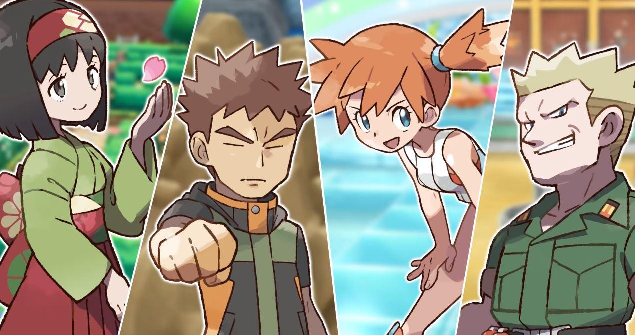 Pokemon Let S Go Trailer Previews Gym Leaders And The Elite Four Slashgear