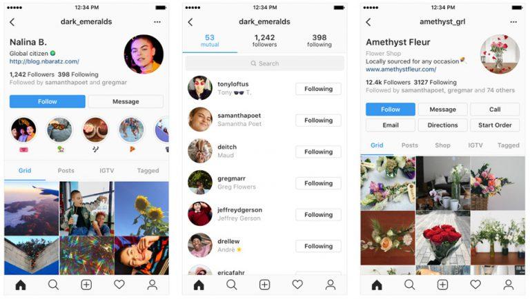 Instagram tests cleaner, simplified user profile design - SlashGear