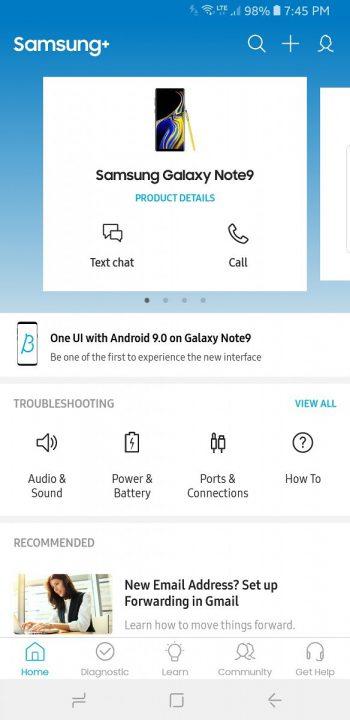 ui 2.5 update for note 9
