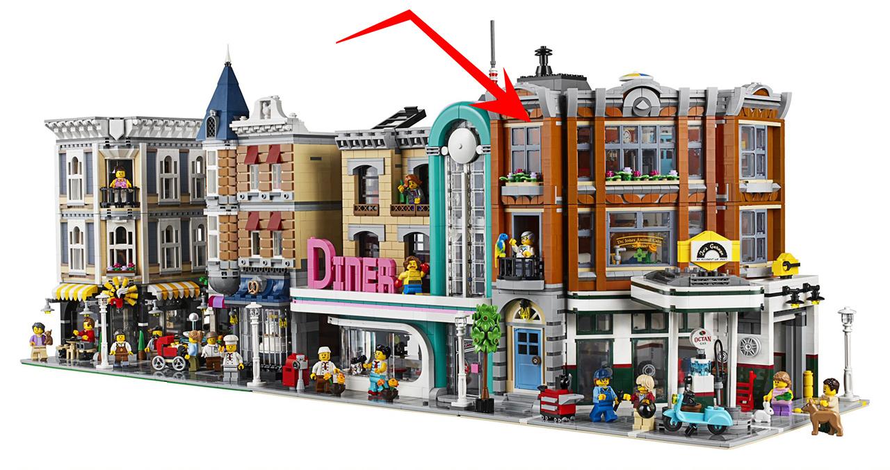 all lego modular buildings connected