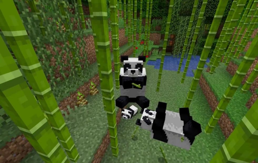 Minecraft 1.8 update brings pandas, stray cats, bamboo, and more