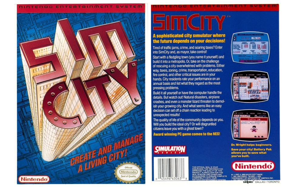 SimCity NES prototype reappears after nearly three decades