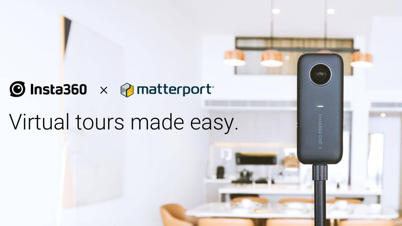 Insta360 ONE X Matterport integration makes virtual tour creation easy as pie