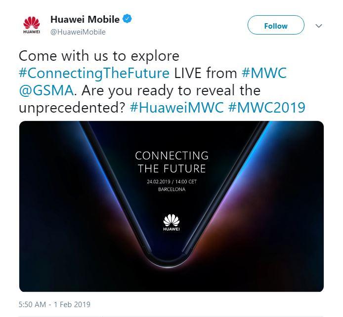 Huawei's foldable phone is heading for MWC 2019 - SlashGear