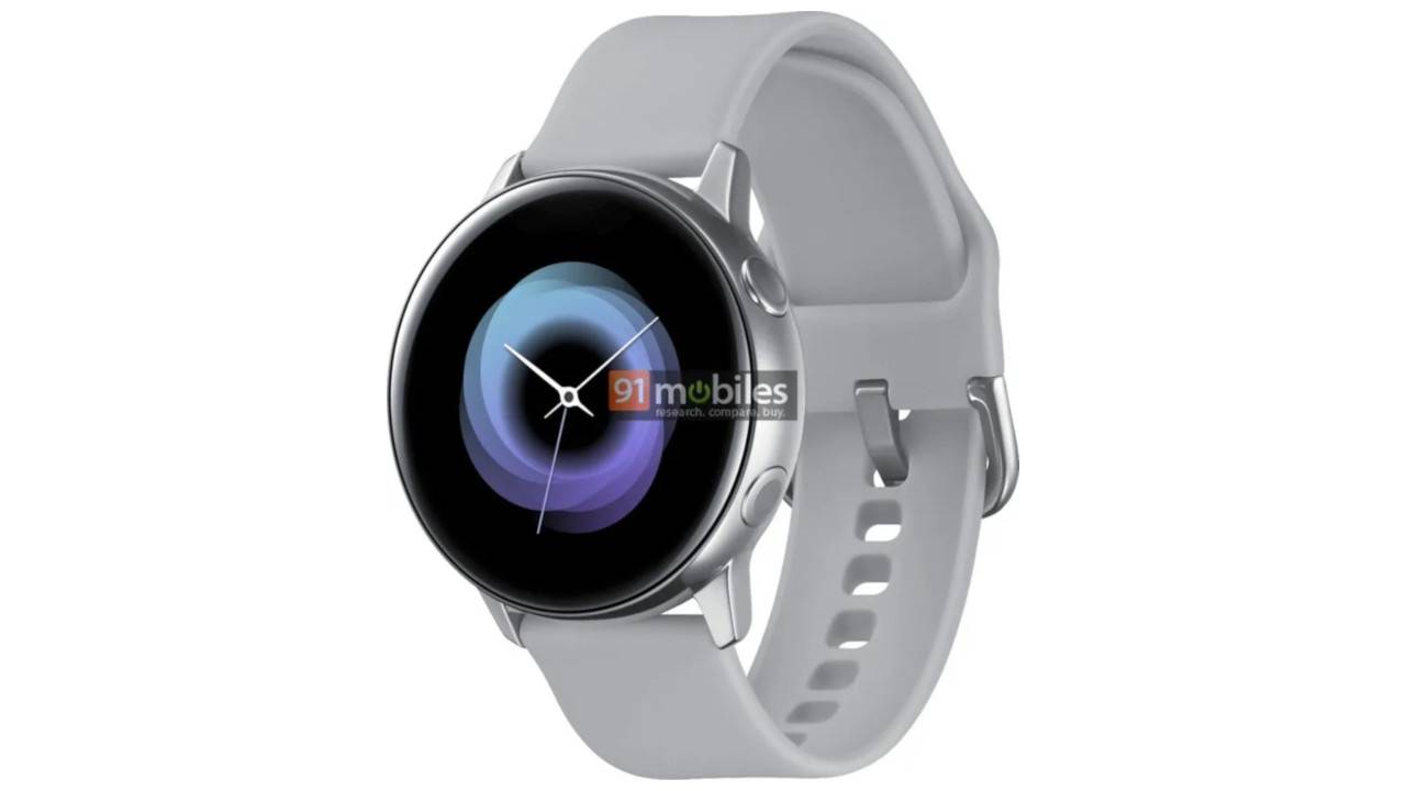 Galaxy Sport smartwatch render shows a less sporty design