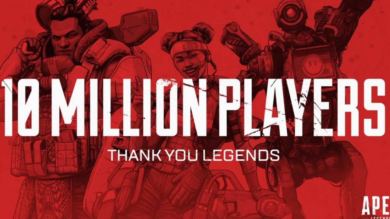 Apex Legends only took 3 days to reach 10 million, Fortnite took 2 weeks