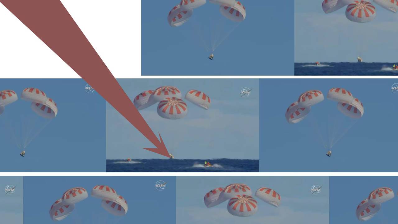 NASA shares SpaceX Crew Dragon splashdown video after milestone mission