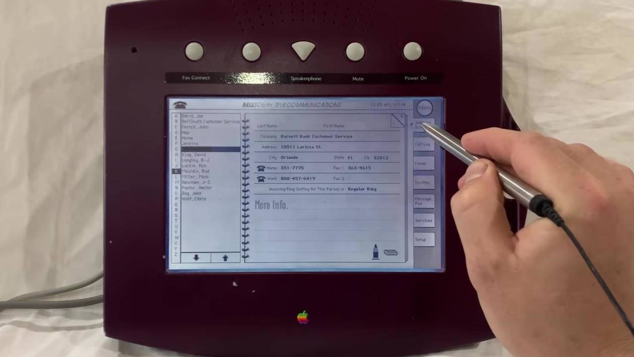 Apple W.A.L.T. Telephone Mac from 1993 finally seen in action