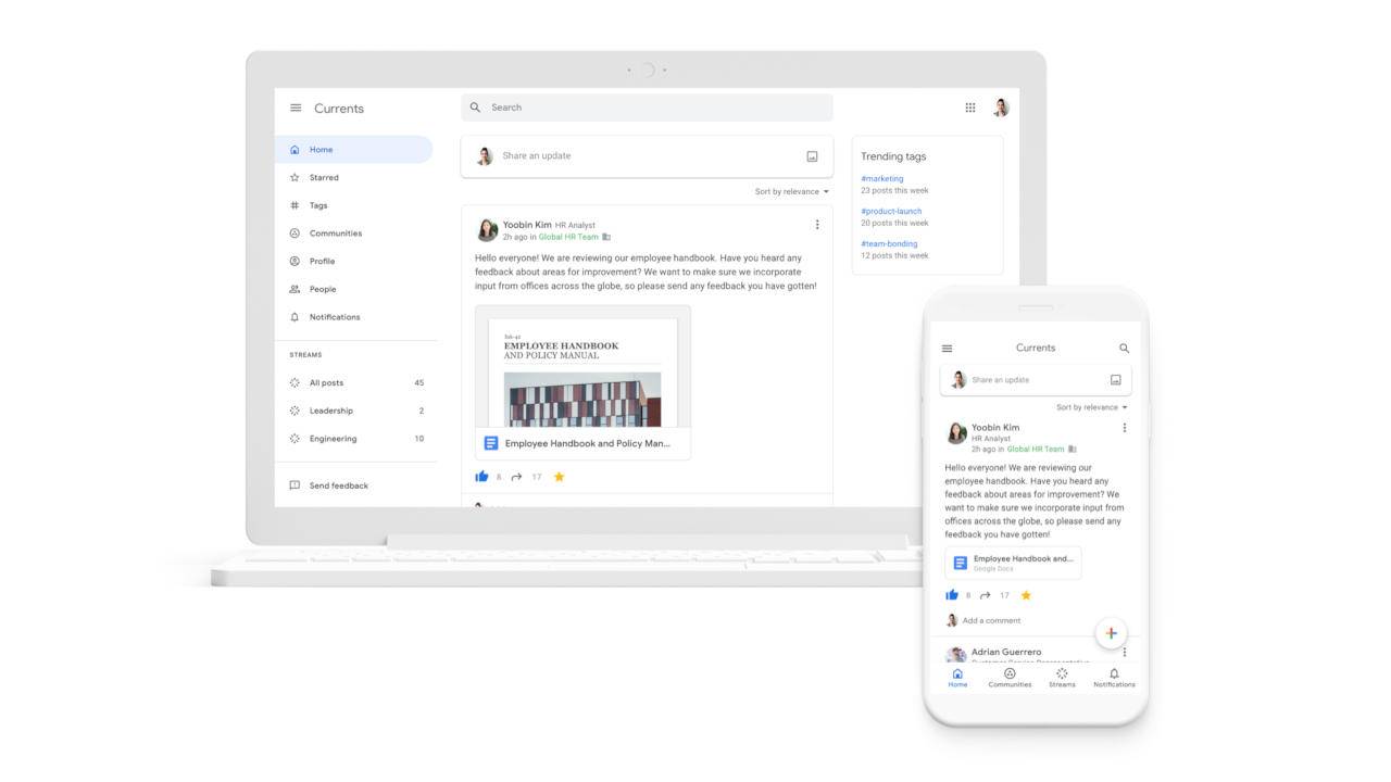 Google Currents resurrected as G Suite’s Google+ replacement