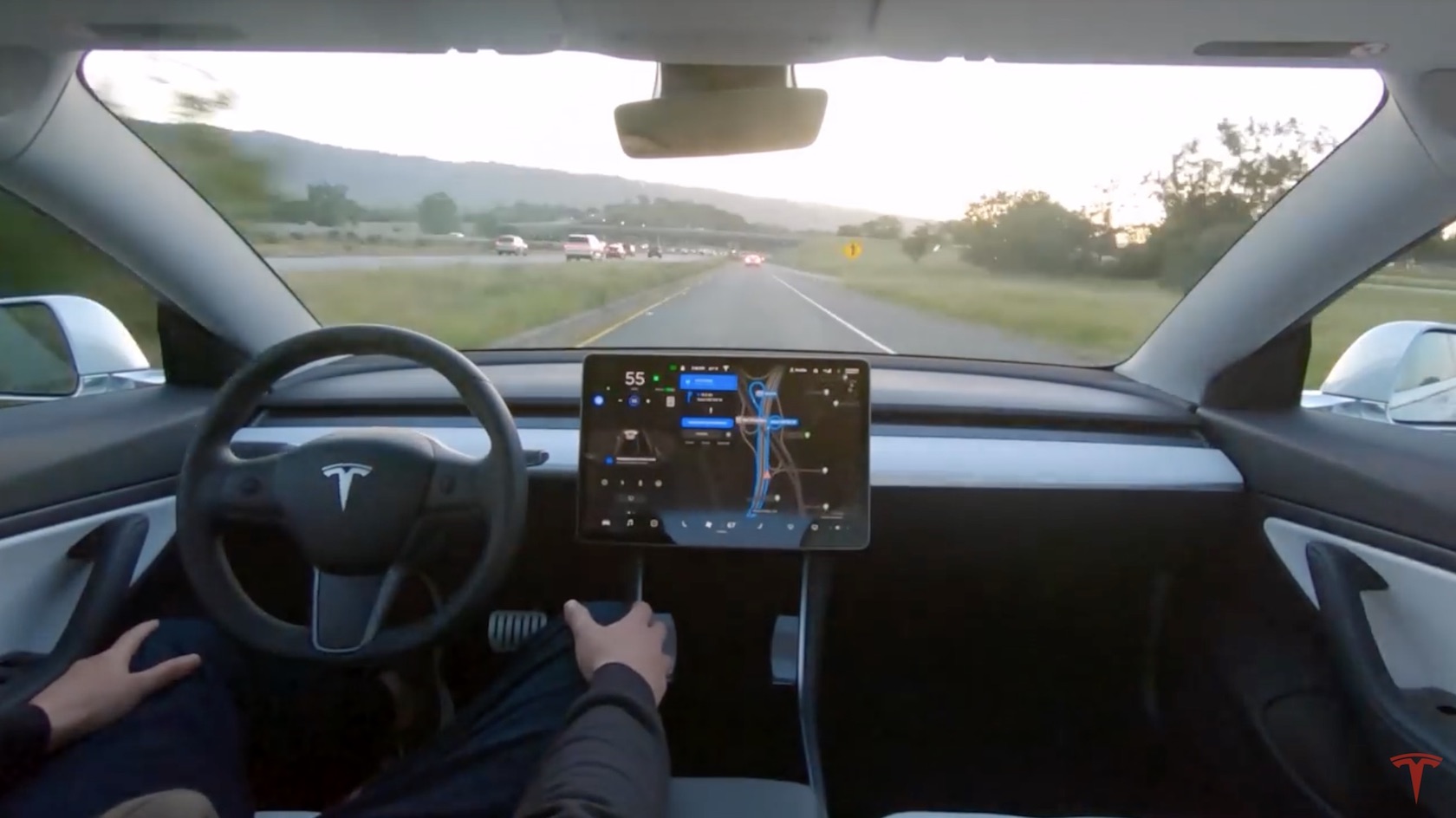 Tesla's latest full selfdriving car went for a drive Watch how it did