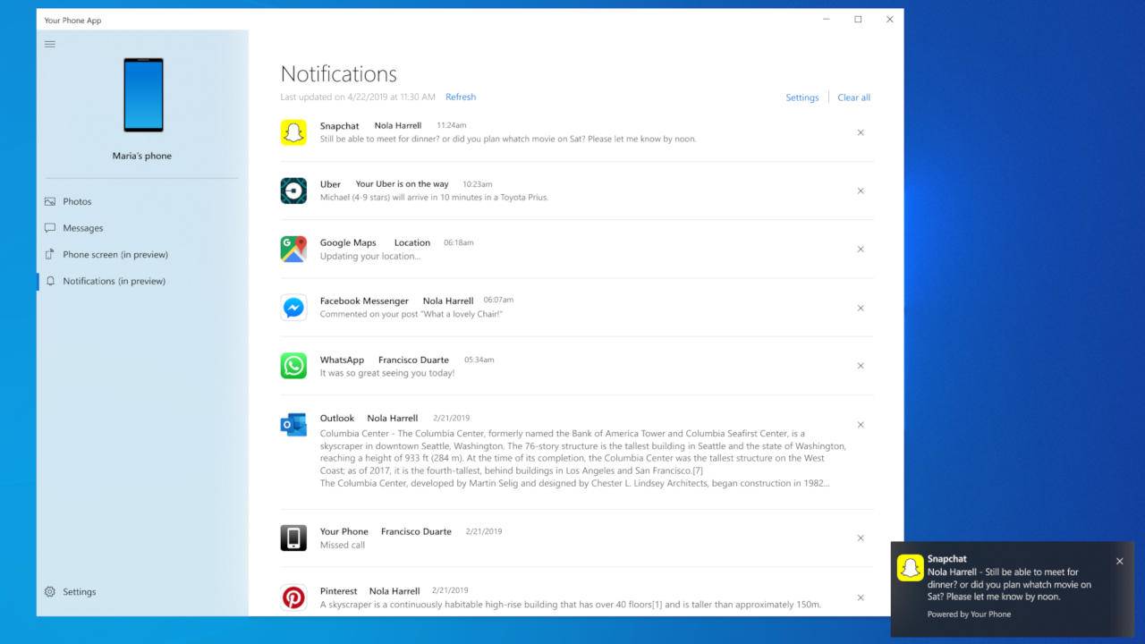 Windows 10 Insider Preview now mirrors Android phone ...