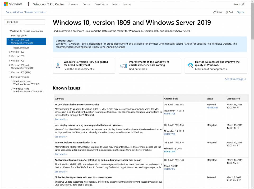 get information about windows 10