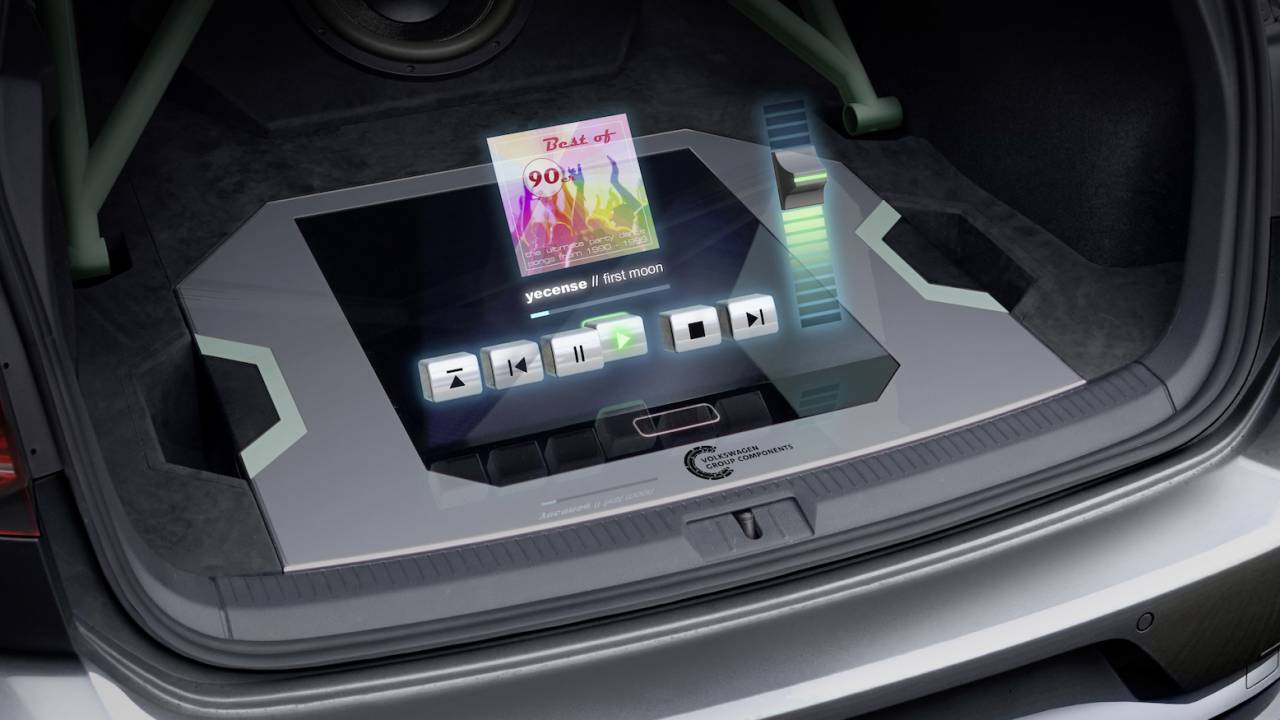VW Golf GTI Aurora puts working holographic controls in a weird place