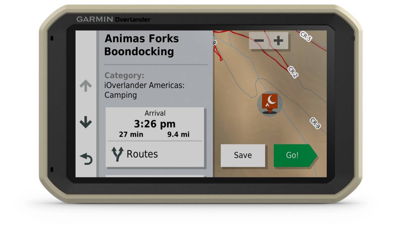 Garmin Overlander goes off-road with adventure focused features