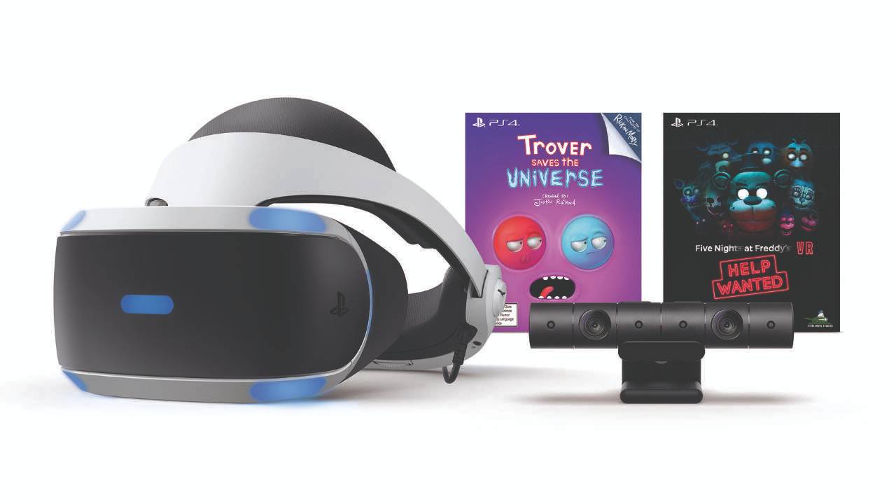 sony playstation vr bundle with blood & truth and everybody's golf vr