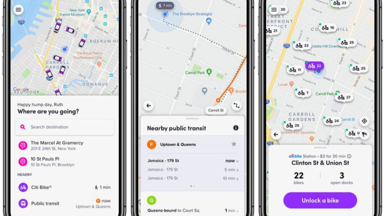 uber scooter map