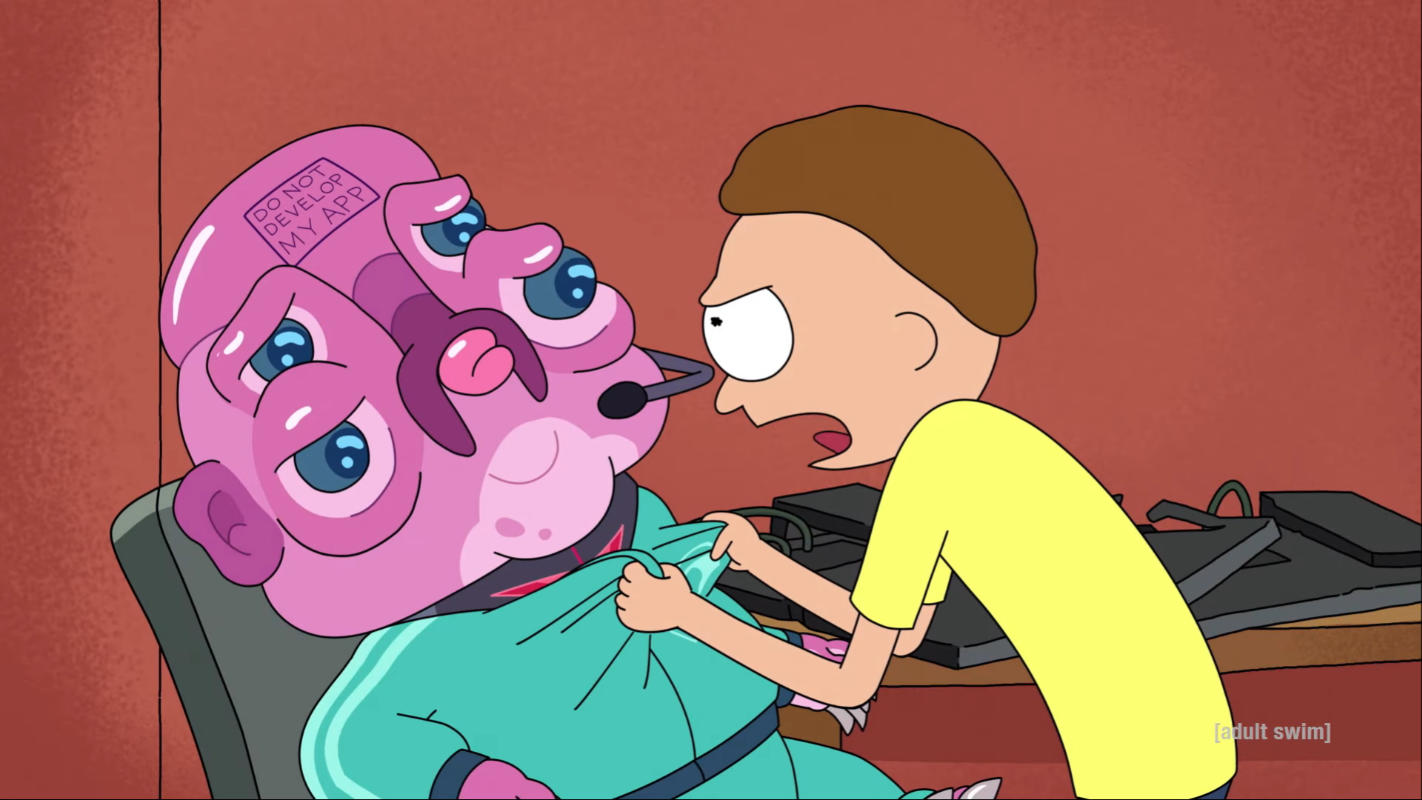 Rick And Morty Season 4 Clip Shows Alien App Developer Troubles Slashgear
