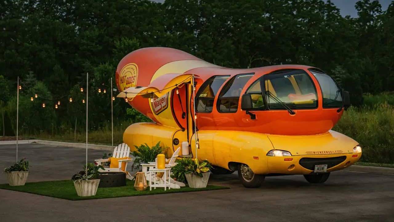 Airbnb Wienermobile rental photos: One night encased in sausage