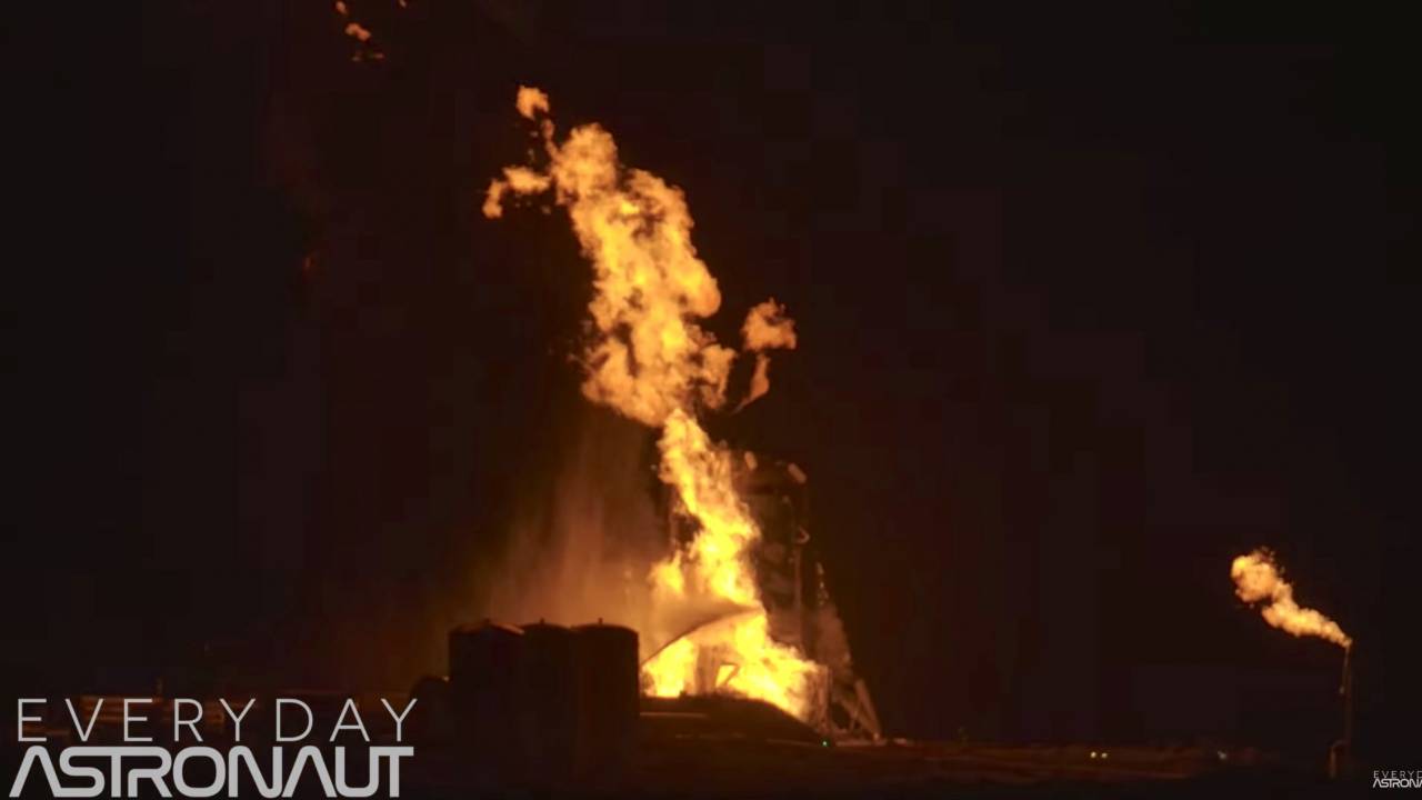 SpaceX Starhopper fireball won’t stop next big test says Elon Musk