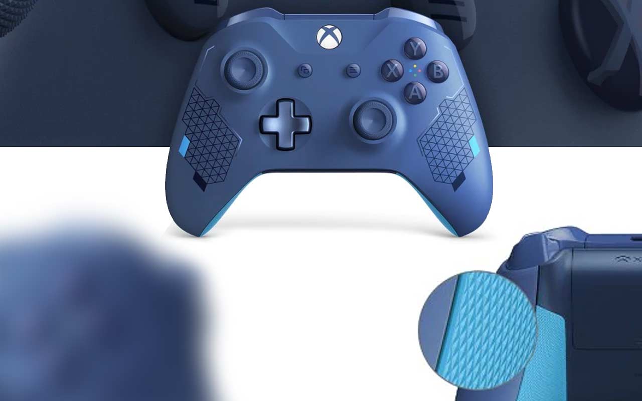 blue camo xbox one controller wireless