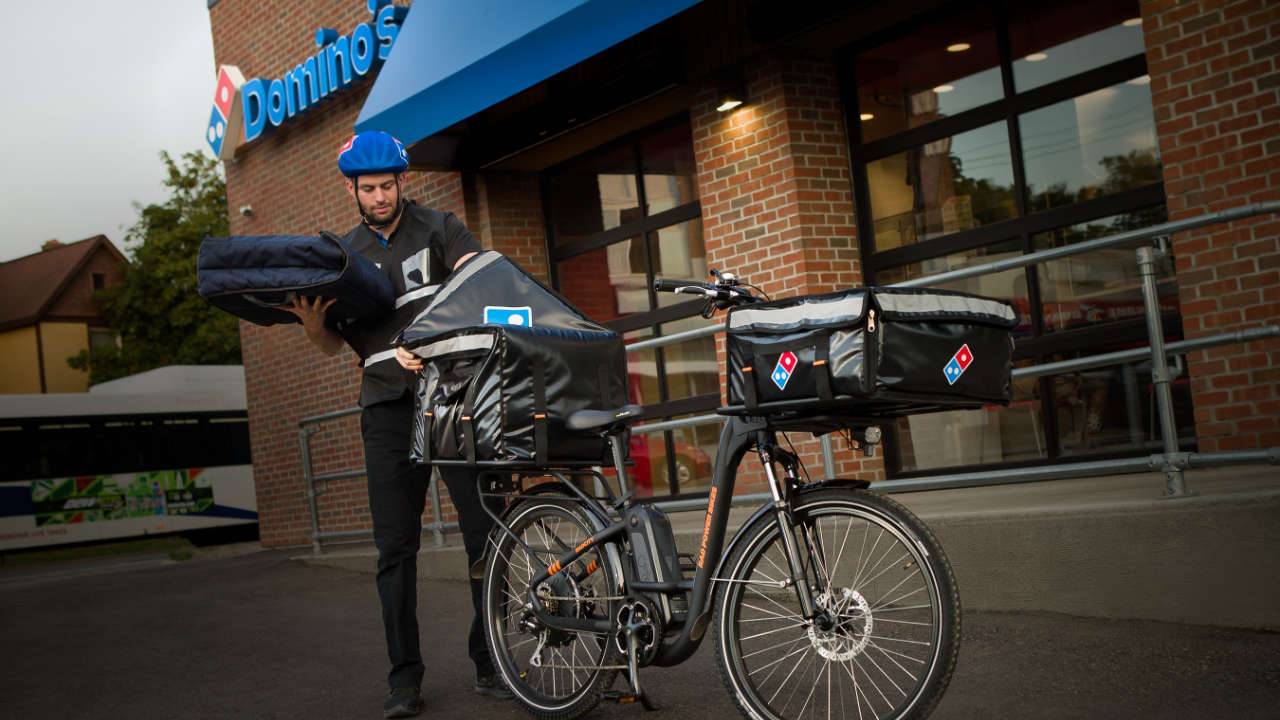 Domino’s will start delivering pizzas with e-bikes across the US