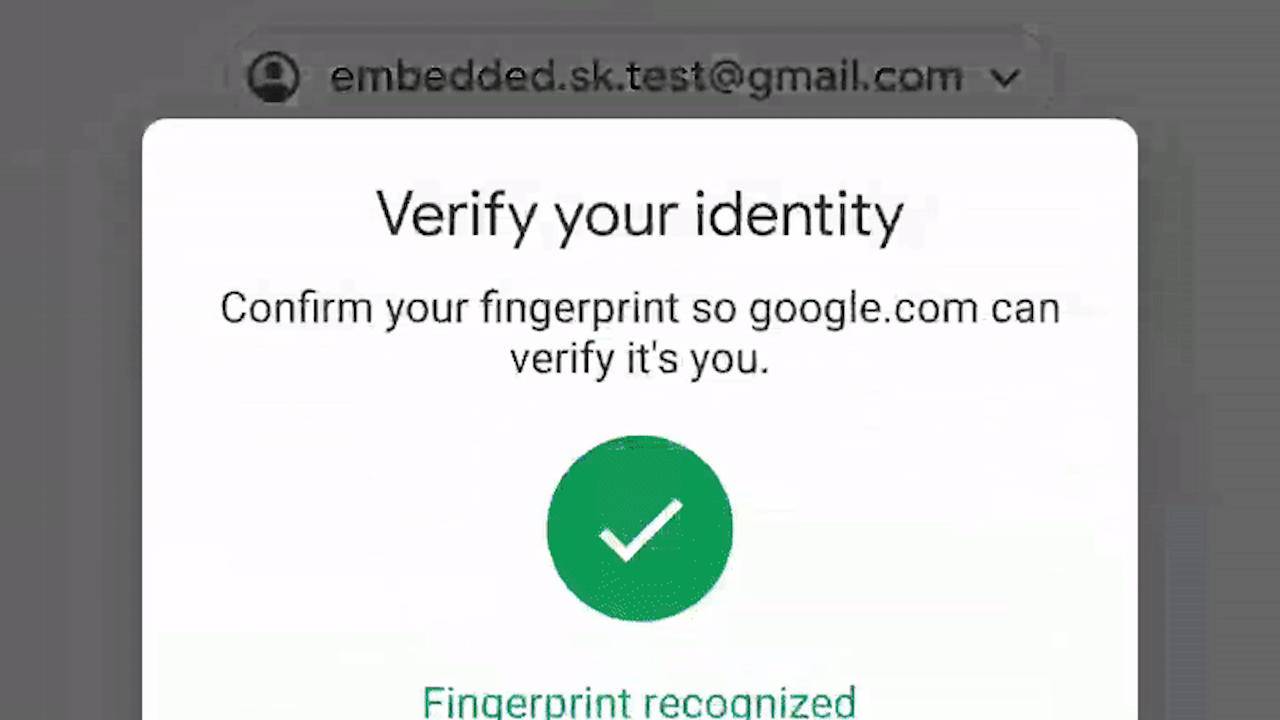 Google accounts now accept fingerprint authentication on Android
