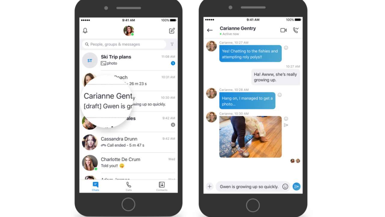 Skype update brings message bookmarks, split window, media previews
