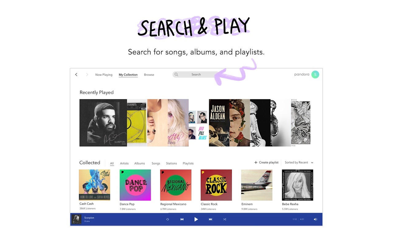 pandora music for gear s3