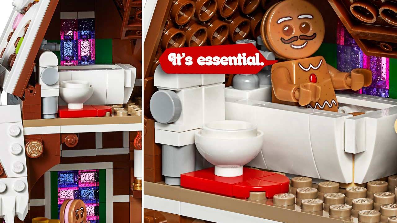 LEGO Creator Expert Gingerbread House has another toilet