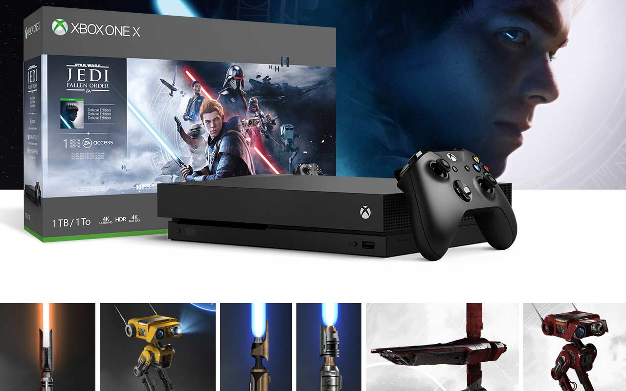 Xbox One X Star Wars Jedi Fallen Order Bundle 1tb Xbox