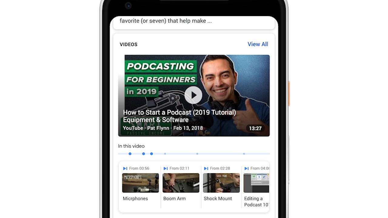 Google Search video results will now have links to key points