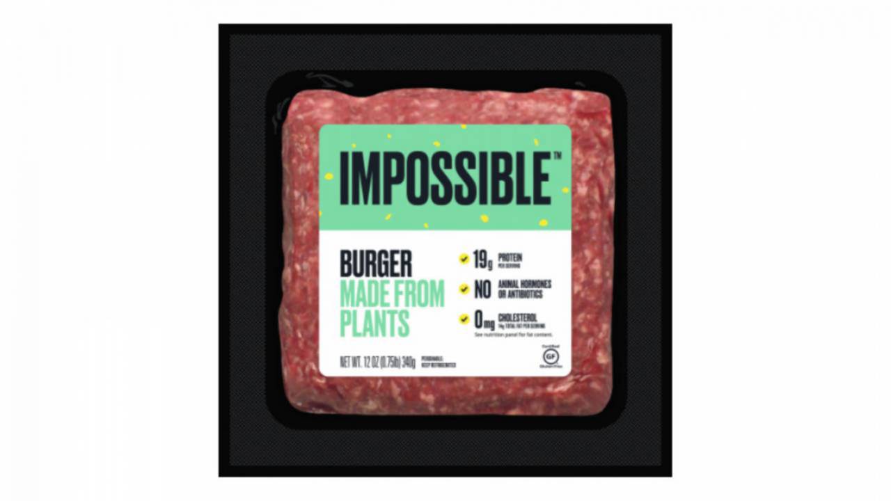 Impossible Burger ground ‘meat’ arrives in East Coast grocery stores