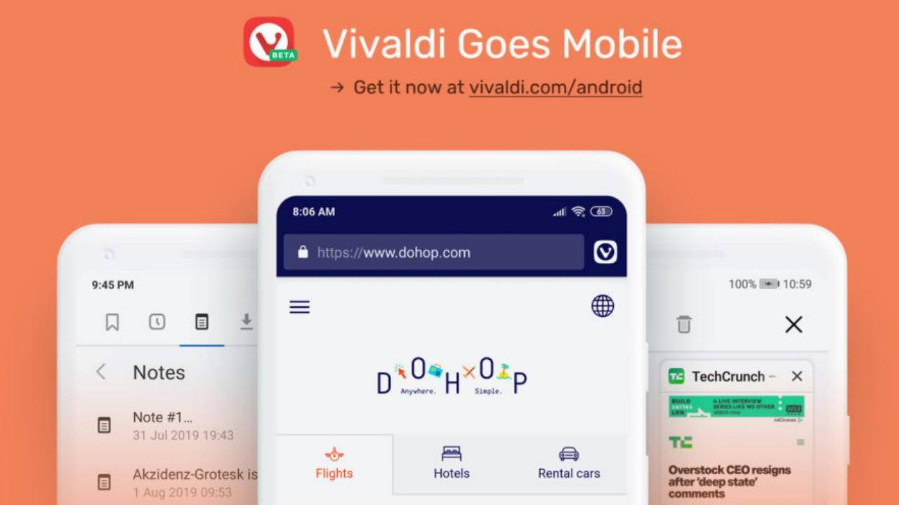 Vivaldi beta brings a feature-filled web browser to Android