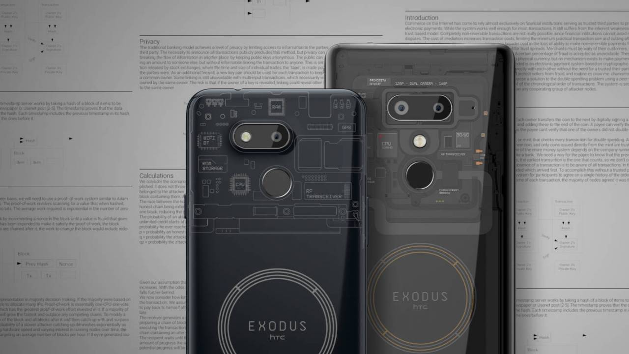 HTC Exodus 1s brings full bitcoin node support and hardware wallet