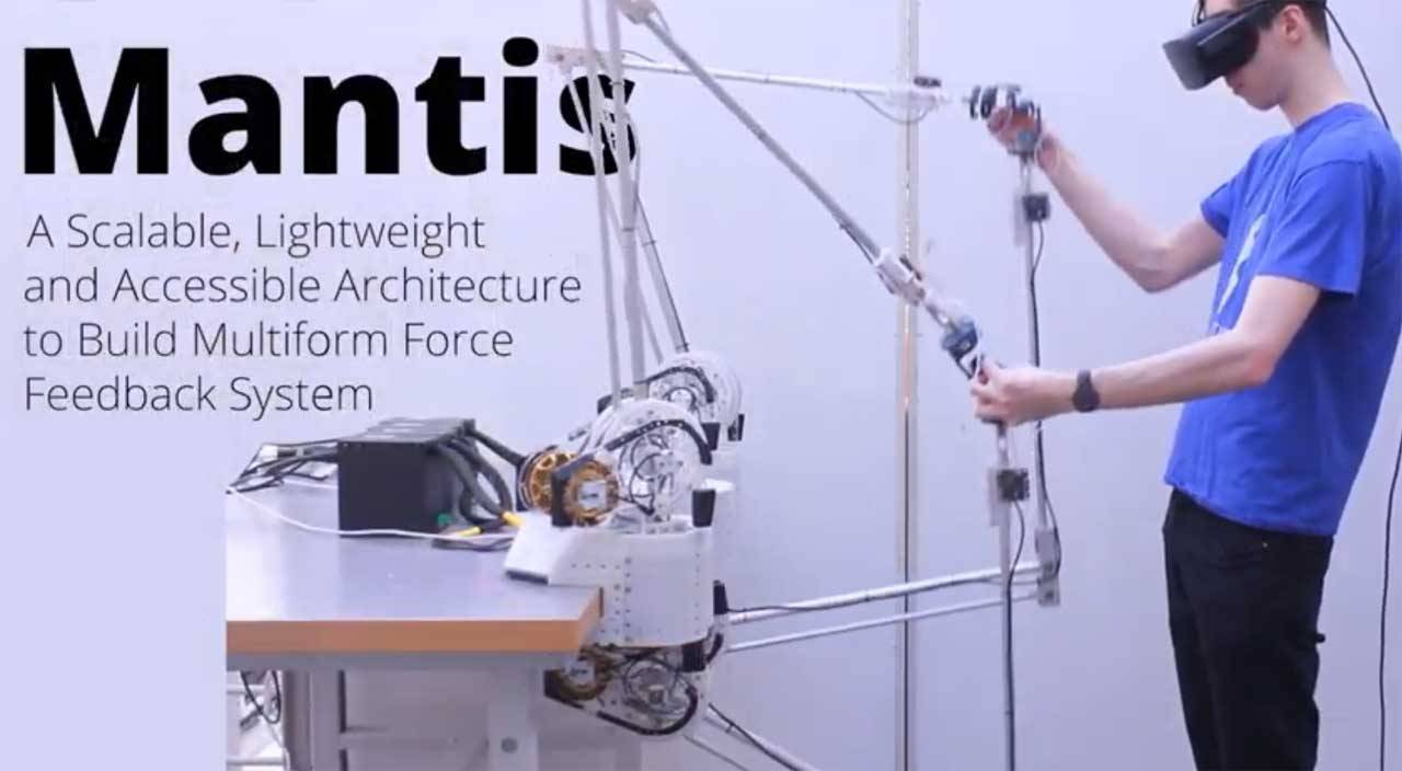 Mantis haptic robot arm is simple enough for anyone to use