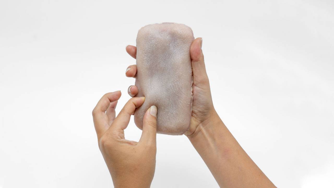 This fake human skin could be the squeezable future of your phone
