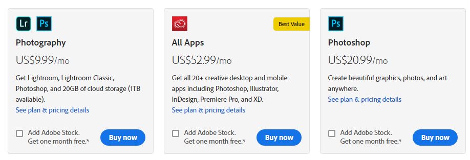 how much is adobe creative cloud