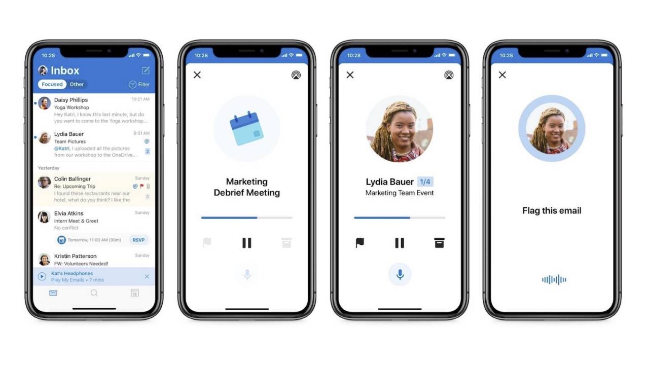 Cortana Play My Emails for Outlook on iOS lands with masculine voice option