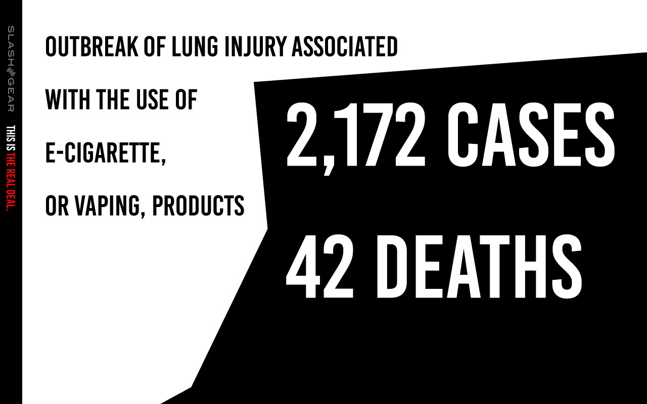 E Cigarette Vaping Evali Lung Injury And Death Count Update Slashgear