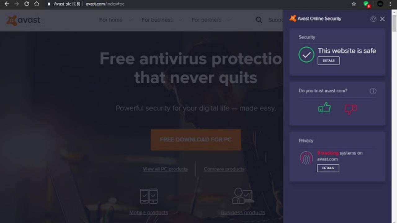 remove avast online security firefox