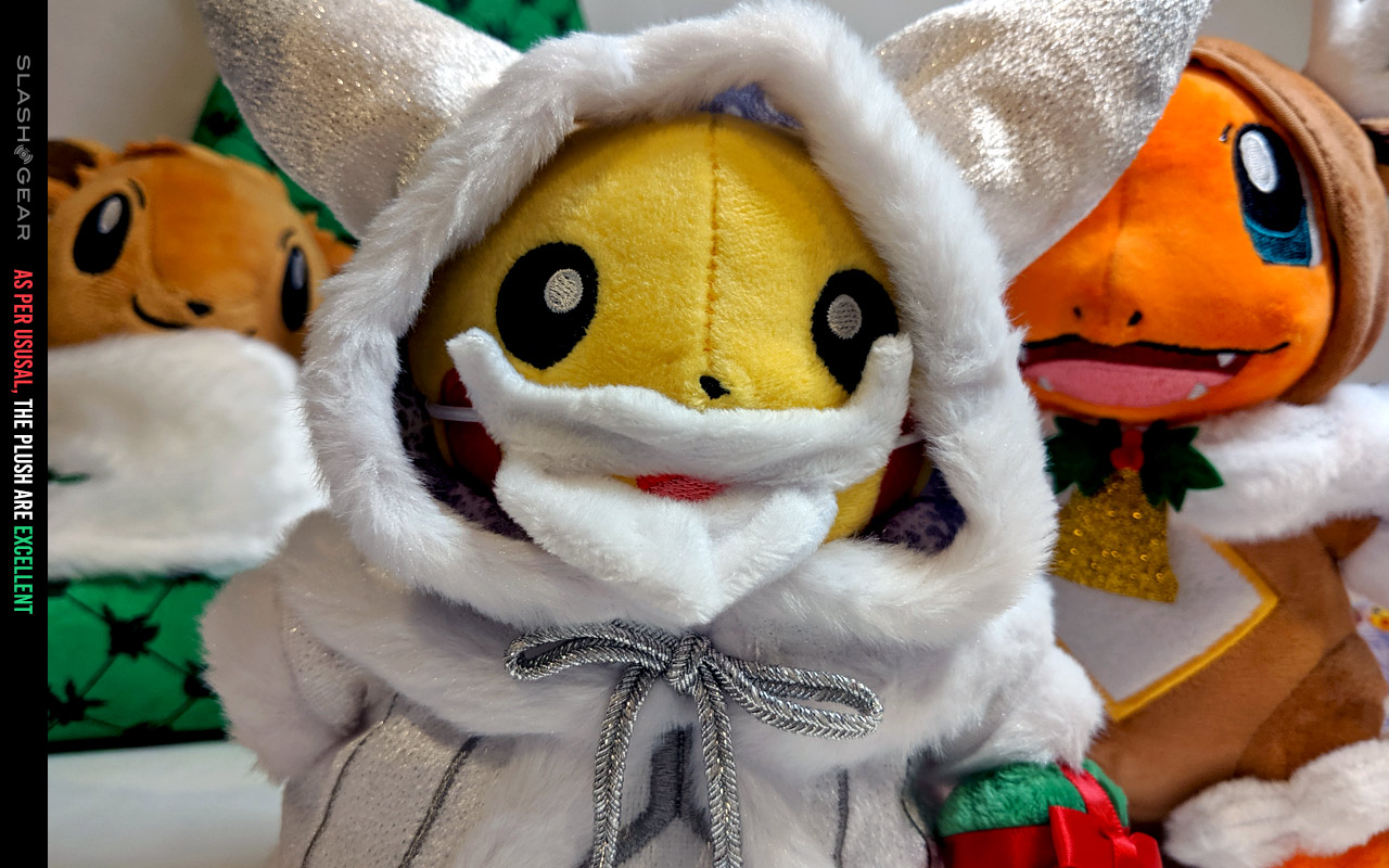 holiday pikachu plush