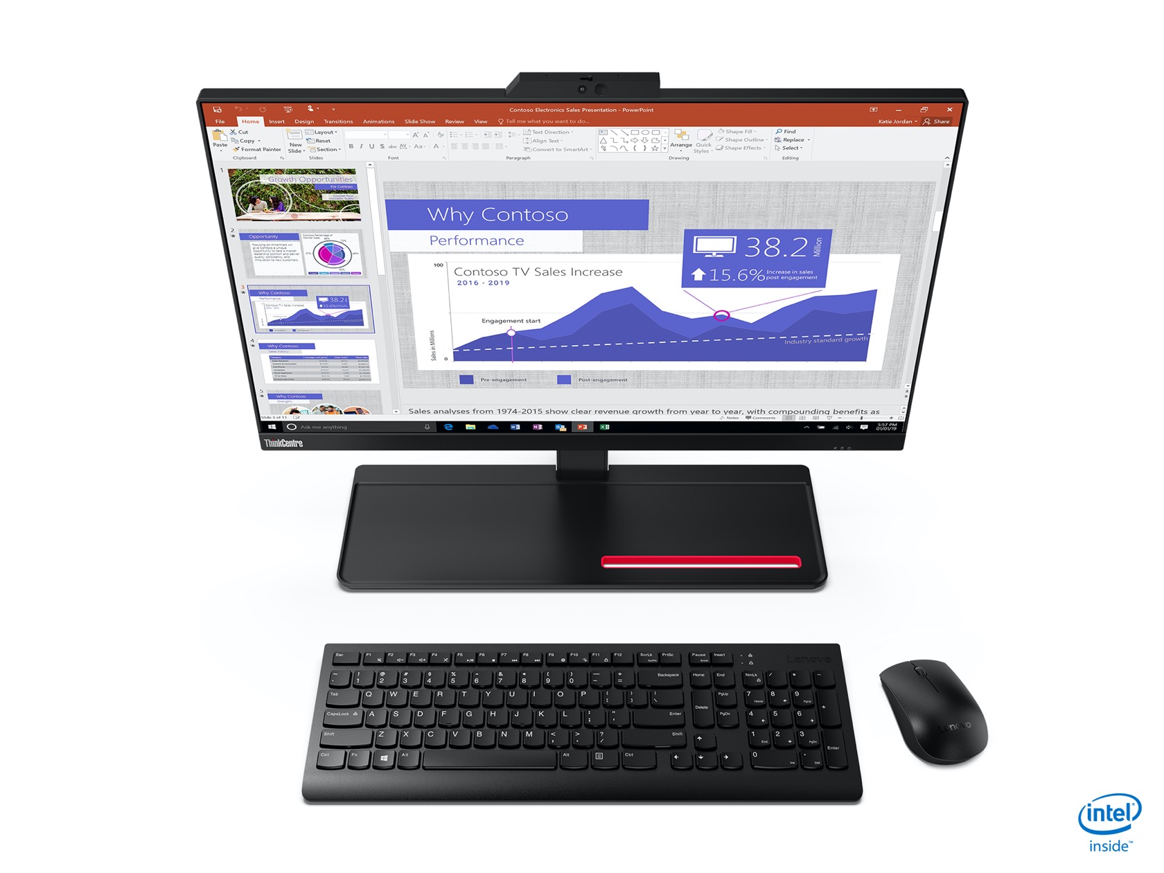 Lenovo Thinkcentre M90a Aio And Creator Extreme Display Lead Ces