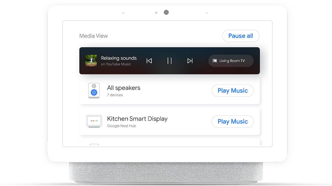 Nest Hub Media View makes managing smart speakers easier